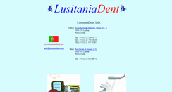 Desktop Screenshot of lusitaniadent.com