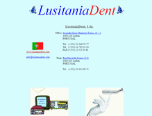 Tablet Screenshot of lusitaniadent.com